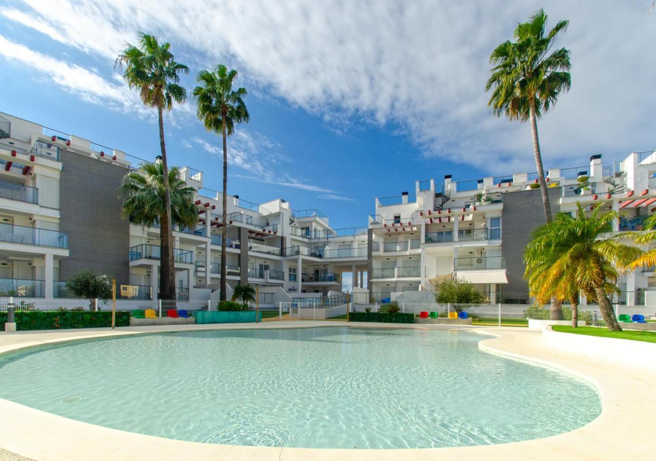 Apartamento Victoria Playa III Con Una Gran Terraza Denia Exterior photo